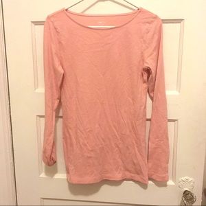 J Crew long sleeve Painters Tee in peachy coral